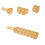 Bamboo Long Handle Grooved Cutting Board Fruit Tray Wooden 6