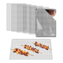 Grill Topper,Disposable Grates,10Pcs 11.8x15.7In Baking Rack Replacement,BBQ Accessories for Outdoor Smoker Grills