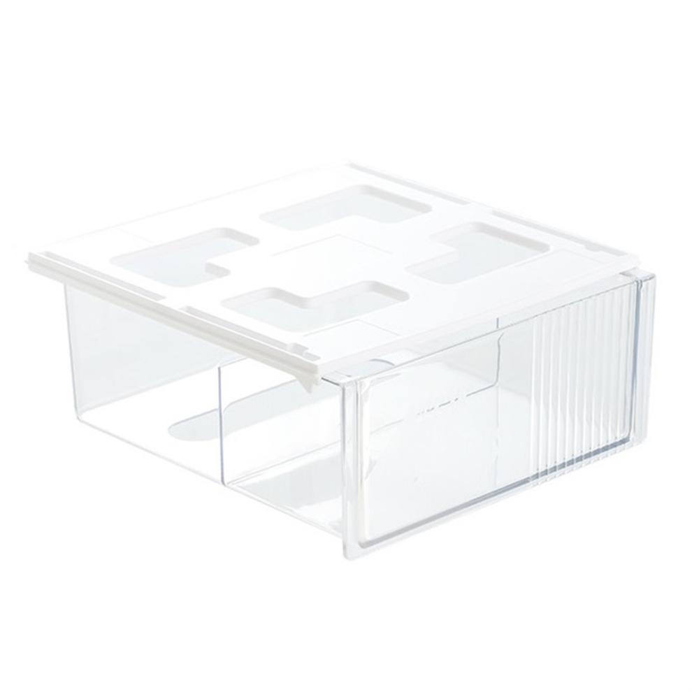 Saudism Hidden Table Organizer Sliding Drawer Desk Storage Box
