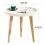 Round Table White Bedside Coffee Home Decoration Bed 4