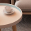 Round Table White Bedside Coffee Home Decoration Bed 7