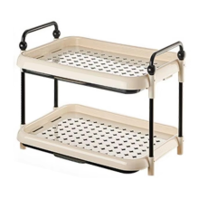 Drain Cup Holder Entrance Storage Rack Space Saving Double