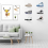 Plastic Floating Shoe Display Rack, Sports Wall-Mounted Storage Rack 4
