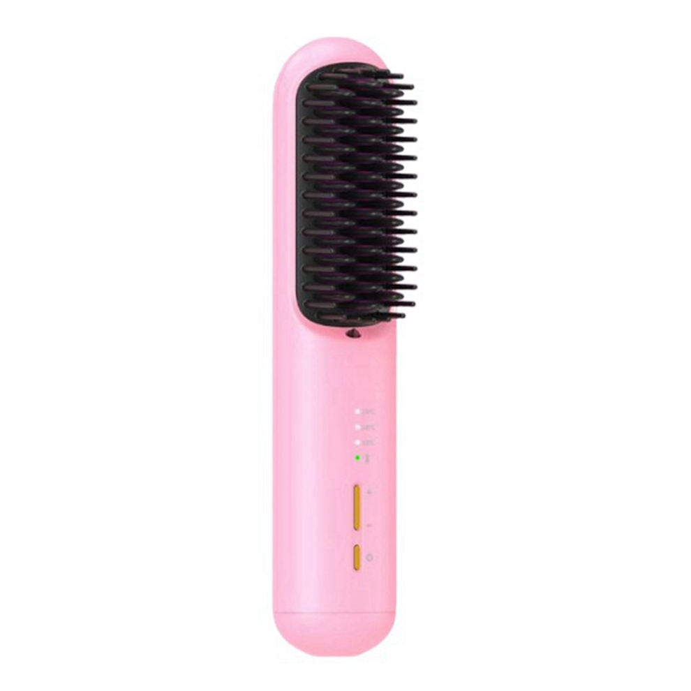 Saudism Rechargeable Hair Straightener Negative Ion Curly Dual-Purpose Electric Curling Comb B