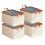Closet Clothes Organizer Fabric Storage Box Stackable Basket Wardrobe 2
