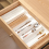 Kitchen Drawer Tableware Organization Frame Adjustable Cooking Tray Plastic Chopsticks Rack 3