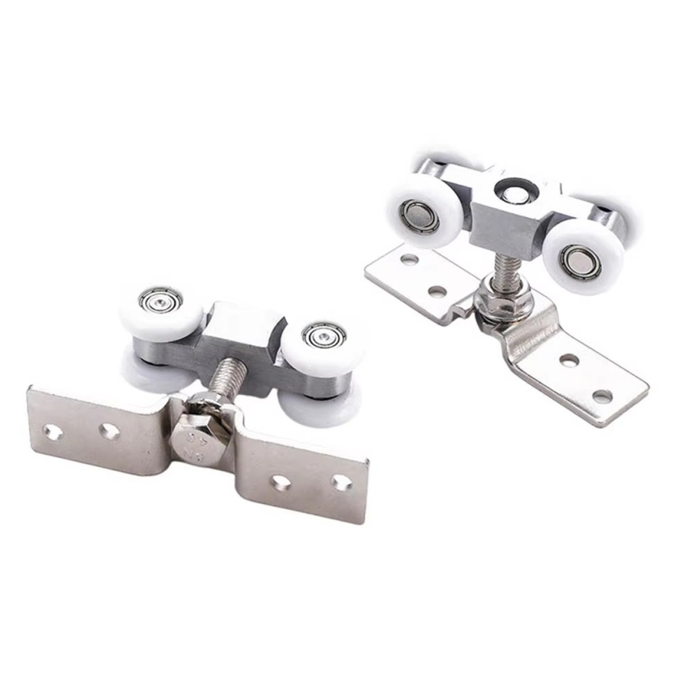 Sliding Door Roller Hardware Pulley 4-Wheel Glass Hanging Track Silent Nylon Wheel 4852937815792