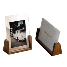 Photo Frame Wooden Idol Display Wedding Stand Desktop Office Decoration