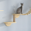 Cat Hammock Climbing Frame, Ladder Small Solid Wood Frame,Two-Layer 6