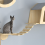 Cat Hammock Climbing Frame Wall Ladder, Connector, Small Solid Wood 4