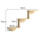 Cat Hammock Climbing Frame, Ladder Small Solid Wood Frame,Two-Layer 4