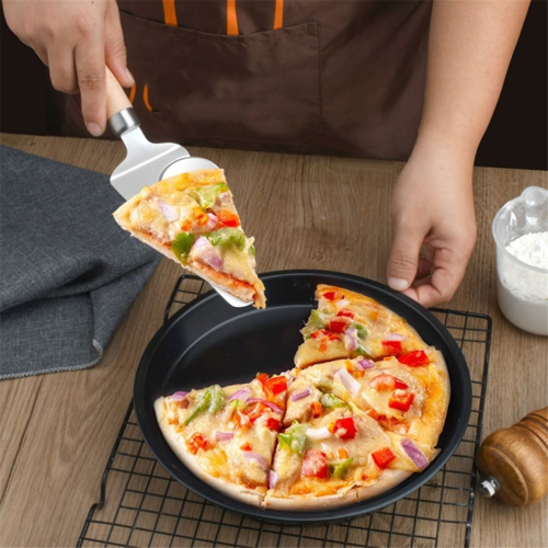 Fruit Pie Shovel Pizza with Roller Teeth Cutter Baking Utensils Cake Household Tableware 2