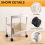 Movable Bookshelf Storage Rack Children'S Toy Multi-Layer Household Trolley B 8
