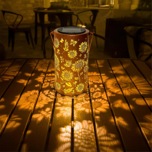 Sunflower Solar Lanterns Outdoor Waterproof, Birthday Gifts for Women Mom Grandma, Hanging Lights Yard, Patio