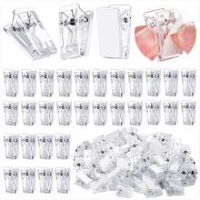 Self Adhesive Clips, 100PCS Plastic Tapestry Wall Hanging Clips for Office, Home, School Organization
