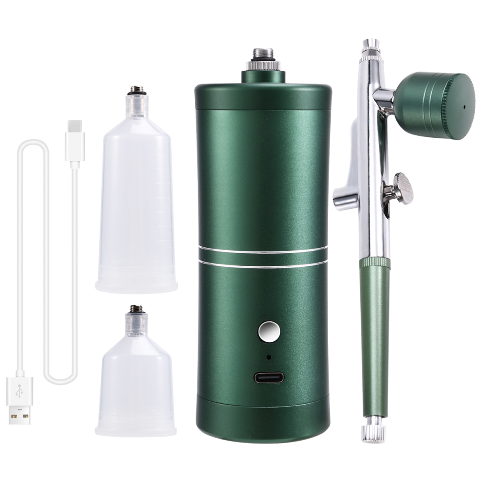 Saudism Airbrush Nail With Compressor Portable For Art Painting Craft Cake Decoration Nano Steam