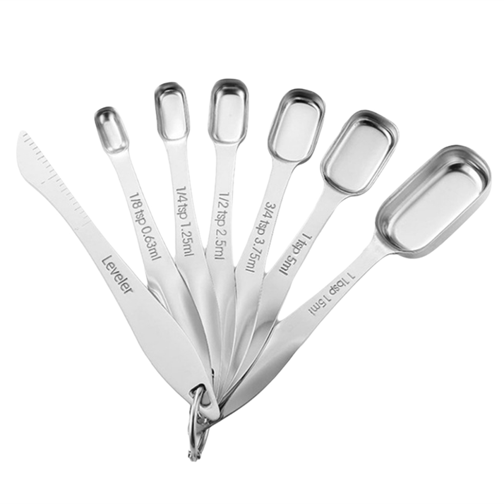 Seasoning Spoon With Scale Measuring Set Stainless Steel Spice Kitchen Gadgets A 4851821501759