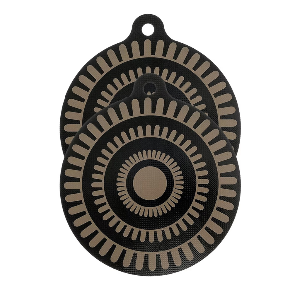 Thermochromic Silicone Induction Cooktop Protector Mat, Mat for Cooktop,Countertop Protectmat 2Pcs-image-OPC-PJSGNNX-NEW
