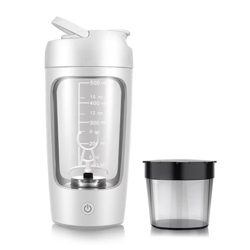 Saudism White Electric Protein Portable 1200Mah Rechargeable Blender Cup Automatic Self Stirring Mug Mixing Cups