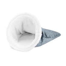 New Cat Sleeping Bag - Soft Plush Large Sack, 360 Wrap Comfortable Pet Snuggle Sack for Indoor Cats (Blue)