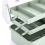 3-Layer Plastic Dividing Storage Box Craft Organizer and with Adjustable Spacers Portable Handled 8