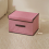 Fabric Storage Box Foldable with Lid Basket Organizer of Closet Handle 5