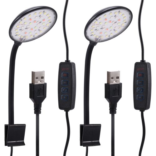 USB Small Fish Tank Light Variable Color Dimming Clip Led Aquarium Water Grass