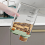Transparent Kitchen Grain Storage Container with Handle, 2800ml, Moisture-Proof and Insect-Resistant Green 7