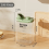 Transparent Kitchen Grain Storage Container with Handle, 2800ml, Moisture-Proof and Insect-Resistant Green 5