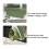 Transparent Kitchen Grain Storage Container with Handle, 2800ml, Moisture-Proof and Insect-Resistant Green 8