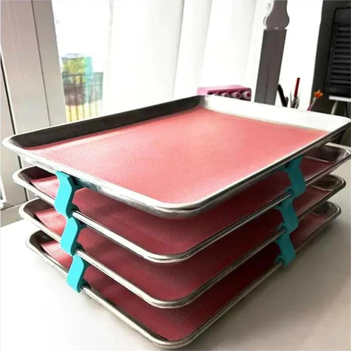 24 PCS Layered Tray Holder Stackers, Universal Baking Sheet Pan Storage 2