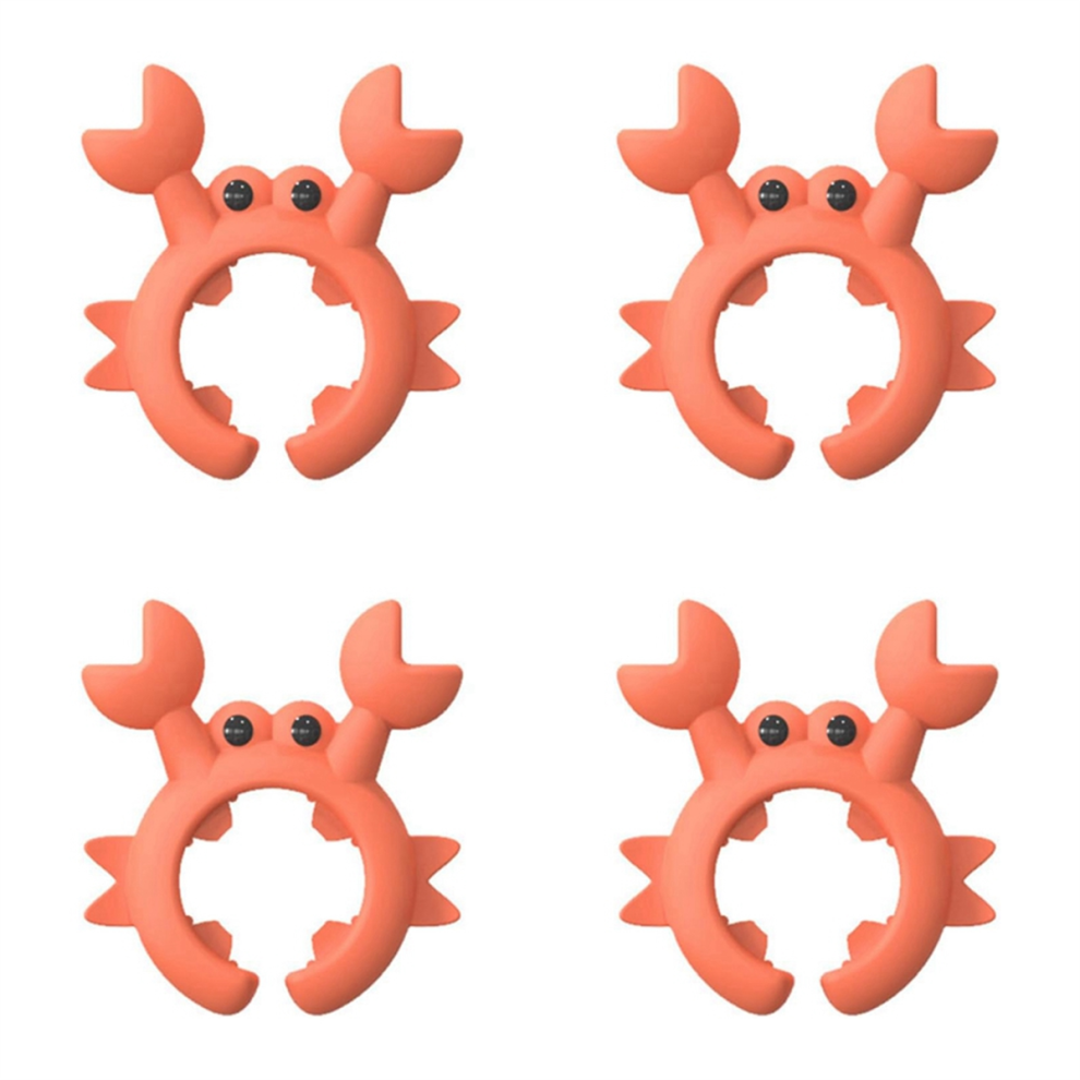 Saudism 10Pcs Pack Crab Shape Silicone Spatula Holder, Universal Rest, Multi-Functional Kitchen Tool