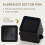 Espresso Knock Box Square High Side Wall Splash Prevention Design Shock Absorbing Non Slip 4