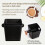 Espresso Knock Box Square High Side Wall Splash Prevention Design Shock Absorbing Non Slip 5