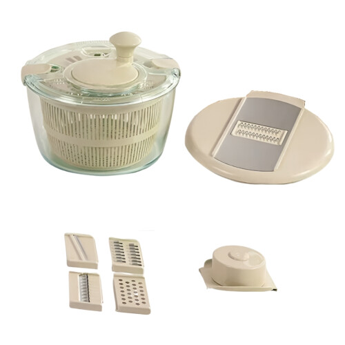 High Temperature Vegetable Dehydrator Multi-Function Grater Fruit and Drain Basket Kitchen Sink Milky White 1