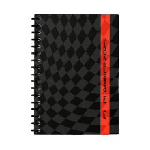 F1 2025 Planner and Calendar, with Track Design,Spiral Bound,Monthly Passion for Planners