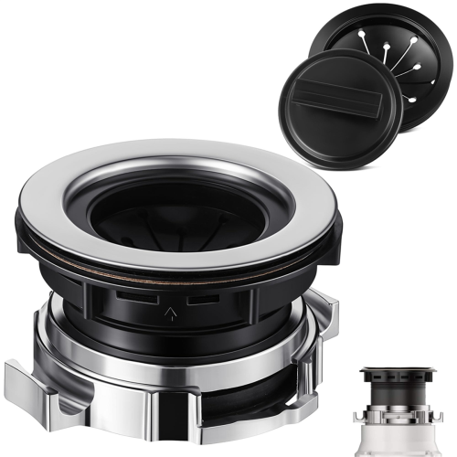Garbage Disposal Sink Flange Kit with Stopper and Splash Guard,Garbage