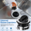 Garbage Disposal Sink Flange Kit with Stopper and Splash Guard,Garbage 6