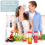 4Pcs Squeeze Bottles Refillable 20 Oz,Inverted Plastic Tip Large Valve Dispenser Condiment Bottle 8