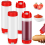 4Pcs Squeeze Bottles Refillable 20 Oz,Inverted Plastic Tip Large Valve Dispenser Condiment Bottle 1