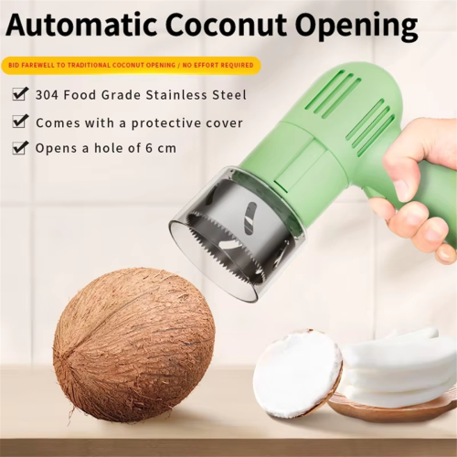 Automatic Coconut Opener Easy to Open Extract Effortlessly for Water Meat 2