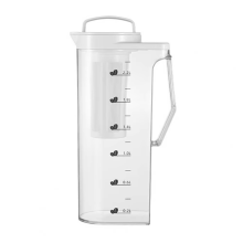 Large Water Pitcher 2.2L,Ideal for Fridge,Suitable Hot and Cold Drinks, Perfect Ice Tea,Juice Beverages