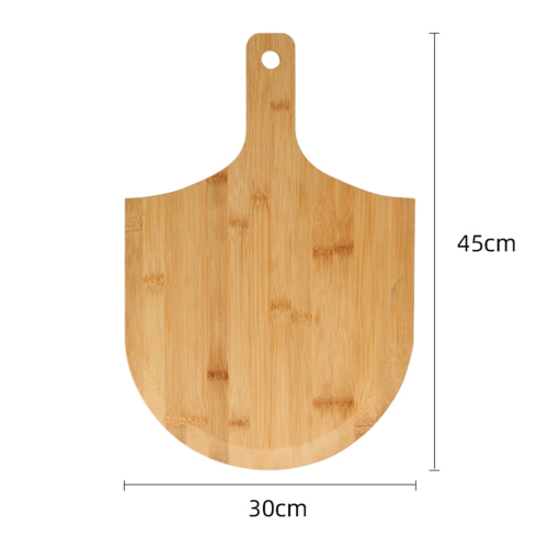 Bamboo Pizza Peel Baking Tool Wooden Cutting Board with Comfortable Handle Peeling 2