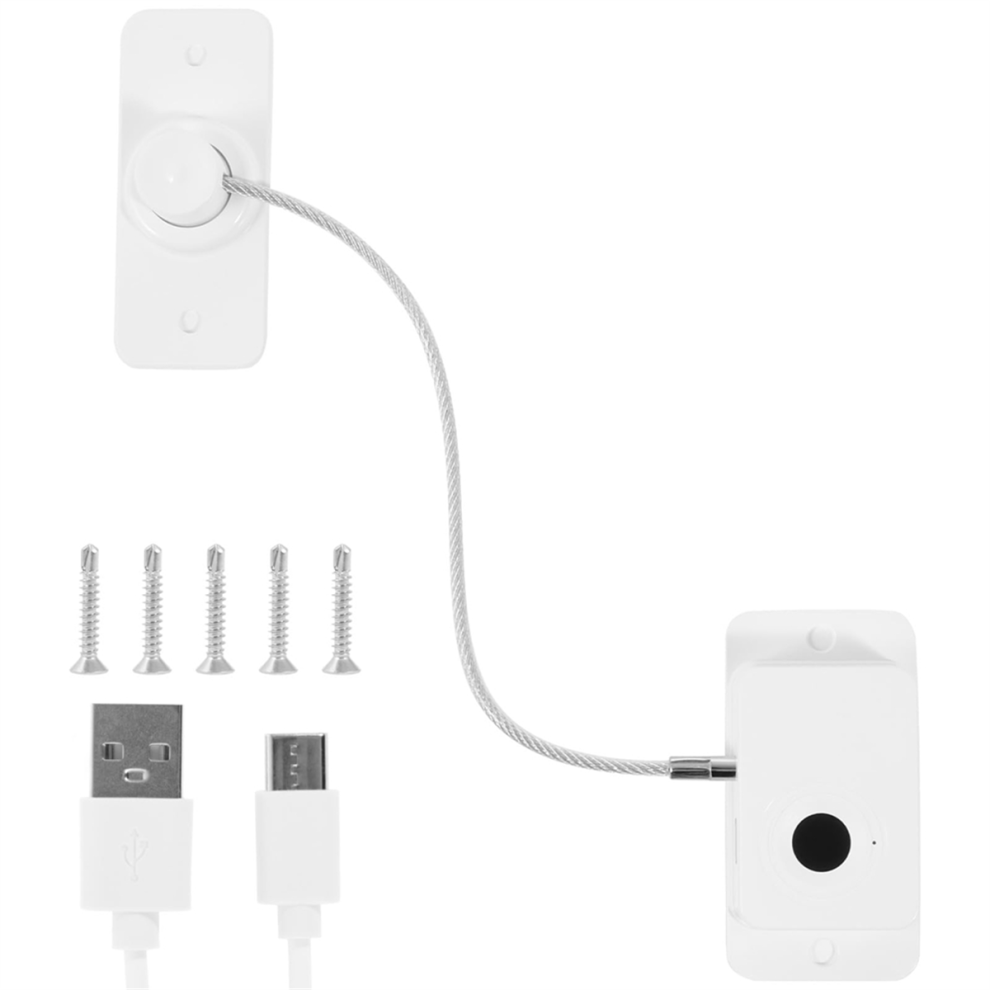 Fingerprint Fridge Lock, Refrigerator Safety Intelligent Cabinet Lock For Drawers, Dishwasher,Toilet And A Saudism