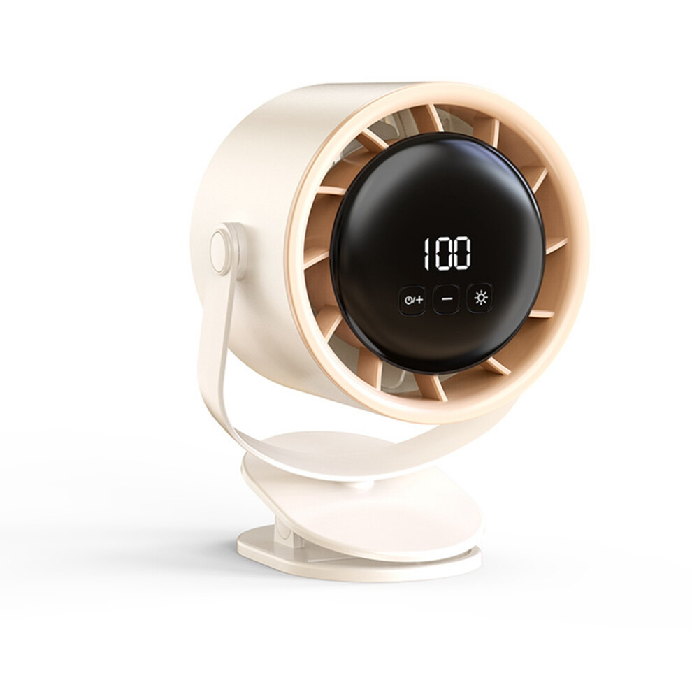 Smart Dual-Breaking Wind Desktop Multi-Function Clip USB Charging Multi-Angle Adjustable Circulation Electric Fan A-image-OPC-PJSGSCJ-NEW