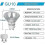 Dimmable GU10 Halogen Bulb 50W 8 Pack Warm White 2800K 220V 2