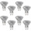 Dimmable GU10 Halogen Bulb 50W 8 Pack Warm White 2800K 220V 1