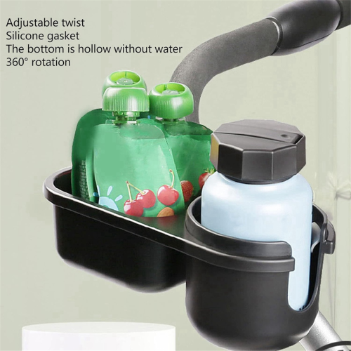 Stroller Snack Holder, Cup Holder with Snacks Universal Catcher and Drinks 2