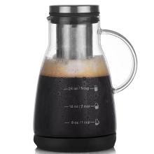 960ml Dual-Use Cold Brew Coffee & Tea Maker, Espresso Ice Drip Glass Pot with Filter,Glass for Home Use