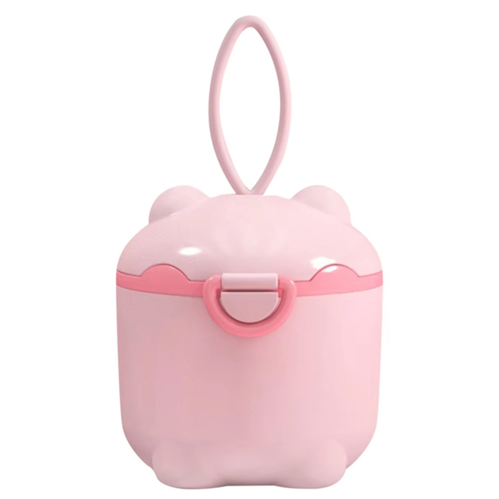 Multi-Functional Baby Milk Powder Dispenser, Portable Storage Container With Sealed Grids For Rice, Flour, And Snacks B Saudism